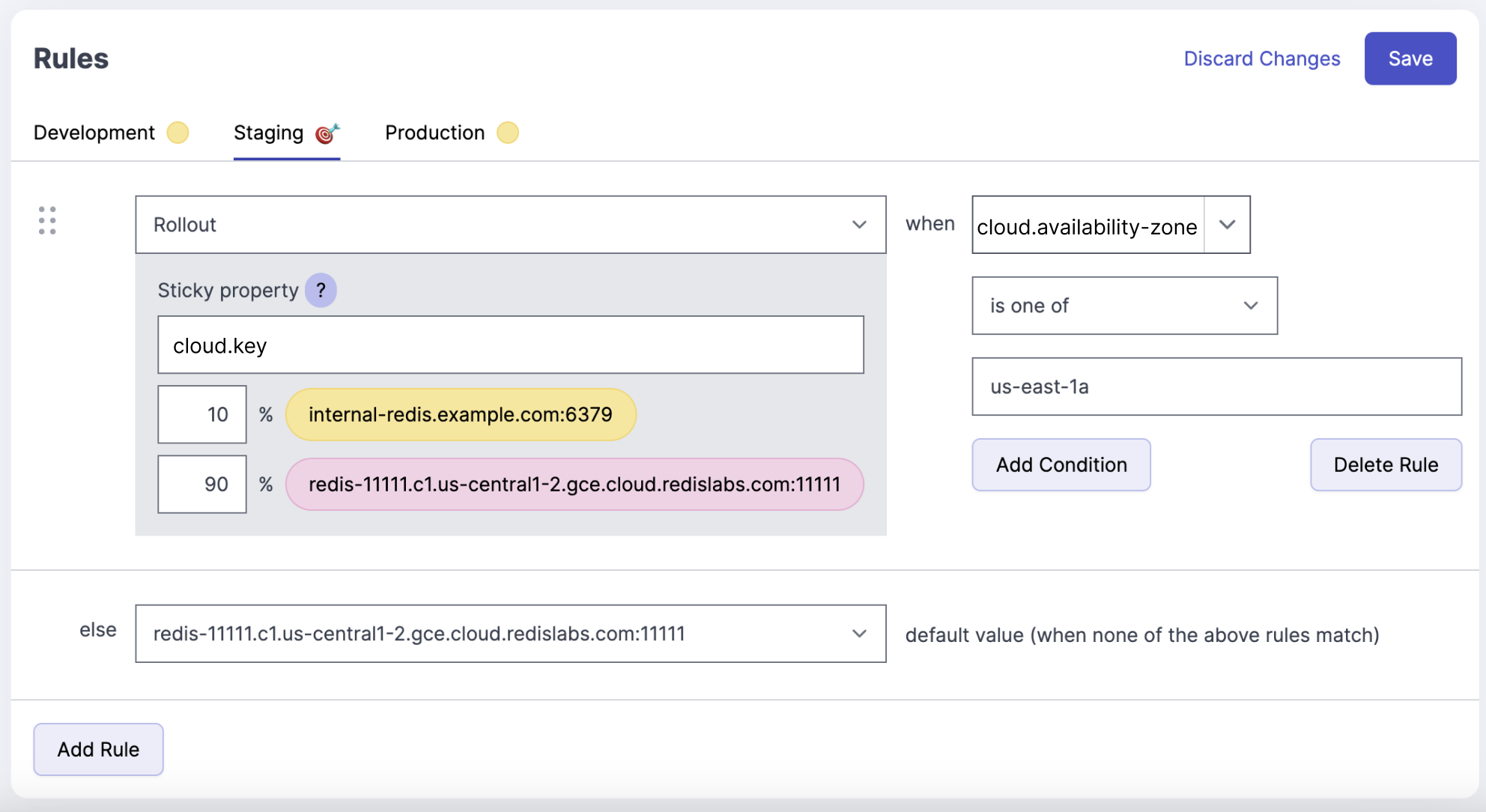 feature flag by cloud host